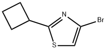 4-Bromo-2-cyclobutylthiazole Struktur