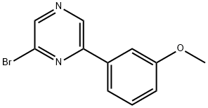 2-Bromo-6-(3-methoxyphenyl)pyrazine Struktur