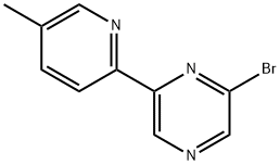 2-Bromo-6-(5-methyl-2-pyridyl)pyrazine Struktur