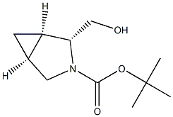 tert-butyl (1R,2R,5S)-2-(hydroxymethyl)-3-azabicyclo[3.1.0]hexane-3-carboxylate Struktur