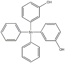 3,3'-(DIPHENYLSTANNYLENE)DIPHENOL Struktur