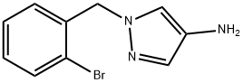 1-[(2-bromophenyl)methyl]-1H-pyrazol-4-amine Struktur