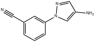 3-(4-amino-1H-pyrazol-1-yl)benzonitrile Struktur