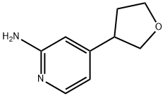 2-Amino-4-(tetrahydrofuran-3-yl)pyridine Struktur