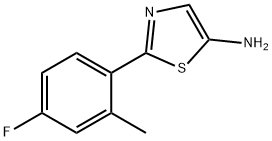 5-Amino-2-(4-fluoro-2-methylphenyl)thiazole Struktur