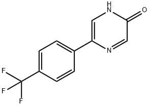 5-(4-Trifluoromethylphenyl)-2-hydroxypyrazine Struktur