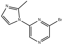 2-Bromo-6-(2-methylimidazol-1-yl)pyrazine Struktur