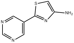 4-Amino-2-(5-pyrimidyl)thiazole Struktur