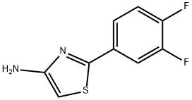 4-Amino-2-(3,4-difluorophenyl)thiazole Struktur