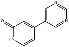 2-Hydroxy-4-(5-pyrimidyl)pyridine Struktur