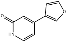 2-Hydroxy-4-(3-furyl)pyridine Struktur