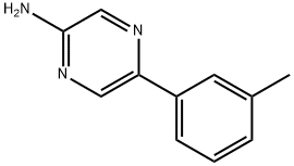 2-Amino-5-(3-tolyl)pyrazine Struktur