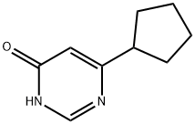 4-Hydroxy-6-(cyclopentyl)pyrimidine Struktur