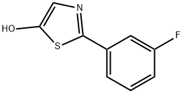 2-(3-Fluorophenyl)-5-hydroxythiazole Struktur