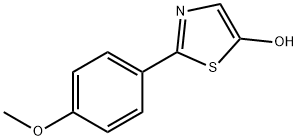 2-(4-Methoxyphenyl)-5-hydroxythiazole Struktur