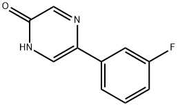 5-(3-Fluorophenyl)-2-hydroxypyrazine Struktur