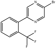 2-Bromo-5-(2-trifluoromethylphenyl)pyrazine Struktur