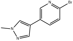 2-Bromo-5-(N-methylpyrazol-4-yl)pyridine Struktur