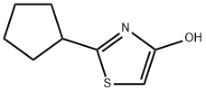 2-(Cyclopentyl)-4-hydroxythiazole Struktur