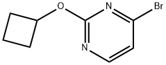 4-Bromo-2-(cyclobutoxy)pyrimidine Struktur