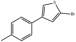 2-Bromo-4-(4-tolyl)thiophene Struktur