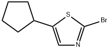 2-Bromo-5-(cyclopentyl)thiazole Struktur