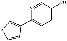 3-Hydroxy-6-(3-thienyl)pyridine Struktur