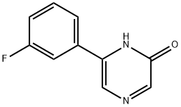 2-Hydroxy-6-(3-fluorophenyl)pyrazine Struktur