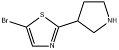 5-Bromo-2-(pyrrolidin-3-yl)thiazole Struktur