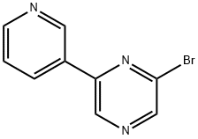 2-Bromo-6-(3-pyridyl)pyrazine Struktur