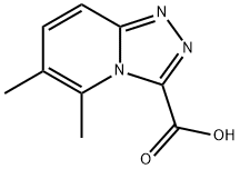 5,6-dimethyl-[1,2,4]triazolo[4,3-a]pyridine-3-carboxylic acid Struktur