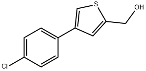 (4-(4-chlorophenyl)thiophen-2-yl)methanol Struktur