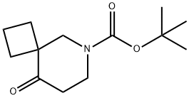 tert-butyl 9-oxo-6-azaspiro[3.5]nonane-6-carboxylate Struktur