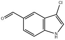 3-chloro-1H-indole-5-carbaldehyde Struktur