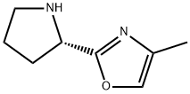 4-methyl-2-[(2S)-pyrrolidin-2-yl]-1,3-oxazole Struktur