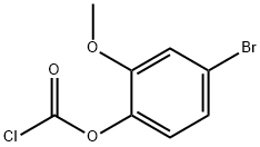 Carbonochloridic acid, 4-bromo-2-methoxyphenyl ester Struktur