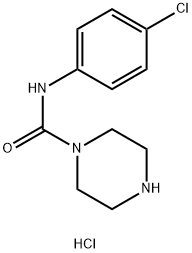 N-(4-chlorophenyl)piperazine-1-carboxamide hydrochloride Struktur