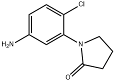 1-(5-amino-2-chlorophenyl)pyrrolidin-2-one Struktur