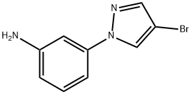 4-Bromo-1-(3-aminophenyl)pyrazole Struktur