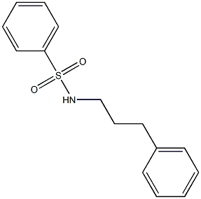 N-(3-phenylpropyl)benzenesulfonamide Struktur