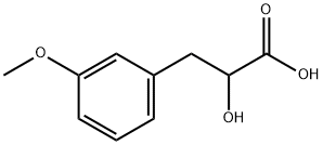 2-hydroxy-3-(3-methoxyphenyl)propanoic acid Struktur