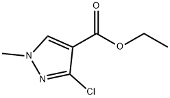 3-Chloro-1-methyl-1H-pyrazole-4-carboxylic acid ethyl ester Struktur