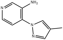 3-AMINO-4-(4-METHYL-1H-PYRAZOL-1-YL)PYRIDINE Struktur