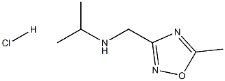 N-[(5-methyl-1,2,4-oxadiazol-3-yl)methyl]propan-2-amine hydrochloride Struktur