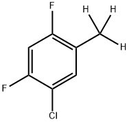 2,4-Difluoro-5-(methyl-d3)-chlorobenzene Struktur