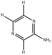 2-Amino(pyrazine-d3) Struktur