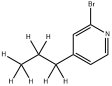 2-Bromo-4-(n-propyl-d7)-pyridine Struktur