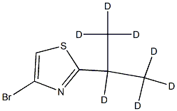 4-Bromo-2-(iso-propyl-d7)-thiazole Struktur