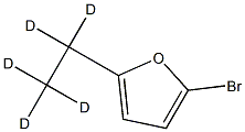 2-Bromo-5-(ethyl-d5)-furan Struktur