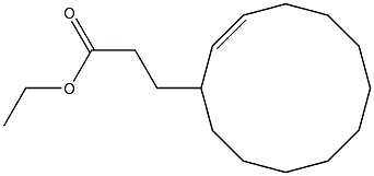 trans-2-Cyclododecenyl propanoic acid ethylester Struktur